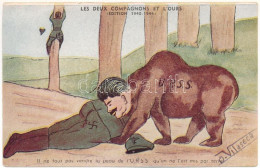 ** T2/T3 Les Deux Compagnons Et L'Ours (Edition 1940-1944). Il Ne Tout Pas Vendre La Peau De L'URSS Qu'on Ne L'ait Mis P - Sin Clasificación