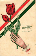 * T3 1906 Fölvirrad A Mi Napunk Is Végre-valahára, Kihajt A Magyar Szabadság Tulipán Virága. Hazafias Propaganda Magyar  - Unclassified