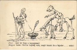 ** T2/T3 Petár Király és Magyar Baka - I. Péter Szerb Király, Humoros Karikatúra, Szerbellenes Propaganda / WWI Anti-Ser - Sin Clasificación