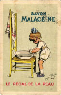 T3 1931 Savon Malacéine - Le Régal De La Peau / Francia Szappan Reklám / French Soap Advertisement S: Georges Redon (fa) - Zonder Classificatie