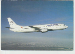 Vintage Pc SunExpress Boeing 737 Aircraft - 1919-1938: Entre Guerres