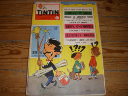 TINTIN 502 05.06.1958 LOURDES HISTOIRE Des 24h Du MANS ERASME ELOGE De La FOLIE - Tintin