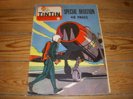 TINTIN 448 23.05.1957 18p. SPECIAL AVIATION ARMEE AIR 1957 Le TRIDENT INSIGNES - Tintin