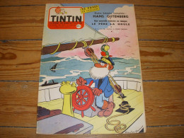 TINTIN 439 21.03.1957 BD GUTENBERG COUVERTURE Le PERE LA HOULE De MACHEROT - Tintin