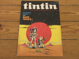 TINTIN 1241 10.08.1972 CARICATURE Yves MONTAND DOSSIER FEU BD Bob MOON TITANIA   - Tintin