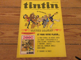 TINTIN 1228 11.05.1972 CARICATURE Daniel GELIN PUB JEU Le MOT Le PLUS LONG       - Tintin