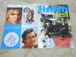 TINTIN 055 22.01.1974 Les VIEILLES BAGNOLES De BELMONDO MOTO HARLEY 250 RACING   - Kuifje