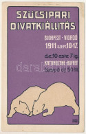 T3 1911 Szűcsipari Divatkiállítás Budapesten, Reklámlap / Hungarian Furriery Fashion Exhibition, Advertisement S: Seidne - Non Classés