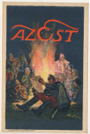 ** T2 Az Est Napilap Reklámja. Seidner Műintézet / Hungarian Newspaper Advertisement Art Postcard S: Vadász - Unclassified