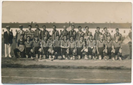 * T4 1928 Braila Dacia Futballcsapat, Focisták / FC Dacia Braila Football Team, Football Players. Photo (vágott / Cut) - Unclassified