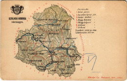 * T2/T3 Szolnok-Doboka Vármegye Térképe. Kiadja Károlyi Gy. / Map Of Solnoc-Dabaca County (EK) - Non Classificati