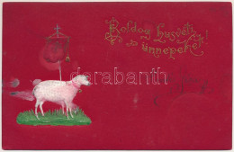 T2 1902 Boldog Húsvéti Ünnepeket! Dombornyomott Bárány / Easter Greeting, Embossed Lamb - Non Classificati