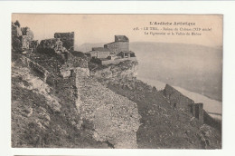 07 . LE TEIL . Ruines Du Chateau. Le  Pigeonnier Et La  Vallée Du Rhône  - Le Teil