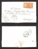 Antichi Stati Italiani - Napoli - Province Napoletane - Maida (P.ti 6) - Due 10 Cent (L17 - Regno) Su Lettera Per Catanz - Otros & Sin Clasificación