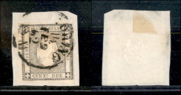 Antichi Stati Italiani - Sardegna - 1861 - 2 Cent (20) Usato Su Frammento (210) - Other & Unclassified