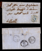 Antichi Stati Italiani - Sardegna - Zoagli (P.ti 6) - 15 Cent (13 - Regno) Su Lettera Per Castelnuovo Di Sotto - Other & Unclassified