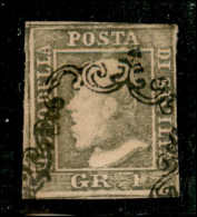 Antichi Stati Italiani - Sicilia - 1859 - 1 Grano (4d) - Ritocco 82 - Diena - Other & Unclassified