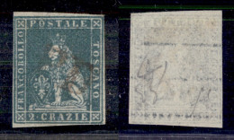 Antichi Stati Italiani - Toscana - 1851 - 2 Crazie (5e) Usato - Fiecchi (300) - Altri & Non Classificati