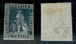 Antichi Stati Italiani - Toscana - 1851 - 6 Crazie (7) Usato - Appena Stretto A Destra (450) - Sonstige & Ohne Zuordnung