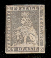 Antichi Stati Italiani - Toscana - Prove - 1851 - 9 Crazie (P8) - Senza Gomma - Diena - Altri & Non Classificati