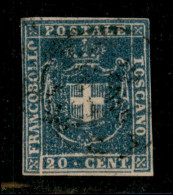 Antichi Stati Italiani - Toscana - 1860 - 20 Cent (20) Usato - Margini Perfetti - Oliva + Diena (300) - Autres & Non Classés