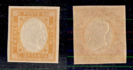 Regno - 1861 - Province Napoletane - Non Emessi - 80 Cent (5) - Gomma Integra (360) - Sonstige & Ohne Zuordnung
