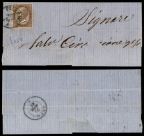 Regno - Vittorio Emanuele II - 30 Cent De La Rue (19) Isolato Su Testatina Di Lettera Da Palermo A Cefalù Del 21.4.64 -  - Other & Unclassified