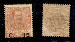 Regno - Vittorio Emanuele III - 1905 - 15 Cent Su 20 Floreale (79) - Gomma Originale - Autres & Non Classés
