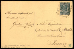 Regno - Vittorio Emanuele III - Cartolina Illustrata Affrancata Con 5 Cent Leoni (81nc) Con Dentellatura Orizzontale Spo - Andere & Zonder Classificatie