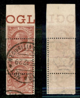 Regno - Vittorio Emanuele III - 1906 - 10 Cent Leoni (82) Con Dentellatura Orizzontale Spostata In Basso (1 Centimetro)  - Andere & Zonder Classificatie