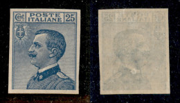 Regno - Vittorio Emanuele III - 1908 - 25 Cent Michetti (83e) Non Dentellato - Gomma Originale (praticamente Integra) - Sonstige & Ohne Zuordnung