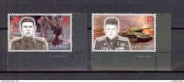 Label Transnistria 2023 WWII Heroes Of The Soviet Union 2v**MNH Corner - Etichette Di Fantasia
