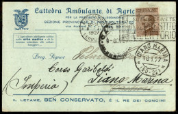 Regno - Vittorio Emanuele III - Cartolina Postale Pubblicitaria Da Alessandria 8.1.27 Con 40 Cent (84) - Annullo "Sottos - Other & Unclassified