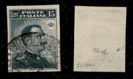 Regno - Vittorio Emanuele III - 1911 - 15 Cent Michetti (96d) Usato - Non Dentellato (150) - Sonstige & Ohne Zuordnung