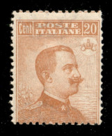 Regno - Vittorio Emanuele III - 1917 - 20 Cent Michetti (109k) - Dentellatura Orizzontale Spostata In Alto - Gomma Integ - Autres & Non Classés