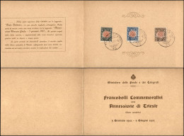 Regno - Vittorio Emanuele III - 1921 - Venezia Giulia (113/115) Con La Serie Completa Annullata Nel Giorno D’emissione ( - Other & Unclassified