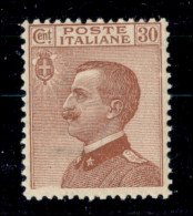 Regno - Vittorio Emanuele III - 1922 - 30 Cent Michetti (127) - Riquardo Rotto In Basso A Sinistra - Gomma Integra - Non - Autres & Non Classés