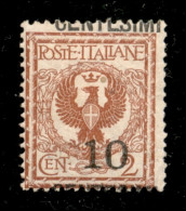 Regno - Vittorio Emanuele III - 1923 - 10 Cent Su 2 Floreale (138l) - Soprastampa Fortemente Spostata In Basso "Centesim - Autres & Non Classés