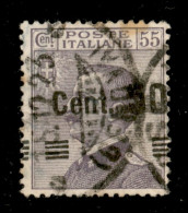 Regno - Vittorio Emanuele III - 1923 - 50 Cent Su 55 (140qan) Usato - Soprastampa Spostata In Alto A Destra Con Sbarrett - Autres & Non Classés