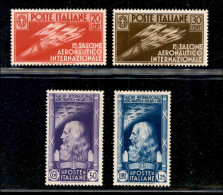 Regno - Vittorio Emanuele III - 1935 - Salone Aeronautico (384/387) - Serie Completa - Gomma Originale Con Traccia Di Li - Andere & Zonder Classificatie