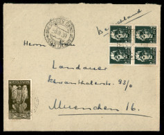 Regno - Vittorio Emanuele III - Lettera Per La Germania Con Imperiale Quartina 5 Cent + Quartina 15 Cent + Augusto Quart - Autres & Non Classés