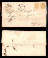 Regno - Segnatasse - 10 Cent Segnatasse (1) - Coppia Verticale Non Annullata Su Lettera Da S.Michele A Caltagirone Del 1 - Autres & Non Classés