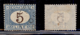 Regno - Segnatasse - 1874 - 5 Lire (13) Usto - Ottima Centratura - Sonstige & Ohne Zuordnung