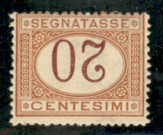 Regno - Segnatasse - 1894 - 20 Cent Segnatasse (22a) - Cifre Capovolte - Gomma Originale - Sonstige & Ohne Zuordnung