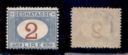 Regno - Segnatasse - 1903 - 2 Lire (29) - Gomma Integra - Diena (250) - Altri & Non Classificati