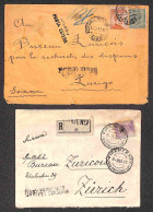 Regno - Posta Militare - 1916/1917 - Una Busta + Tre Raccomandate Per Zurigo (Ufficio Ricerca Dispersi) - Autres & Non Classés