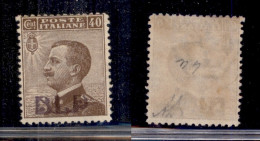 Regno - B.L.P. - 1921 - 40 Cent (4B - Violetta) - Gomma Originale - Diena (200) - Andere & Zonder Classificatie