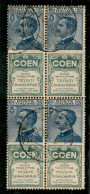 Regno - Pubblicitari - 1924 - 25 Cent Coen (5) - Quartina - Usati - Leggerissima Piega Orizzontale In Alto - Otros & Sin Clasificación