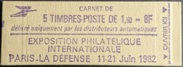 2187 C1 Conf. - Carnet Fermé Liberté 1.60F Rouge - Moderni : 1959-…