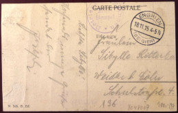 Belgique, Cachet ENGHIEN (BELGIEN) 18.11.1915 Sur CPA - (N372) - Armada Belga